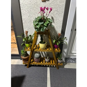 Ahşap Çiçeklik 3katlı Dekoratif Stand