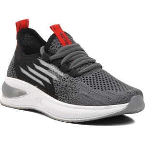 Füme-Siyah-Kırmızı Çocuk Spor Ayakkabı