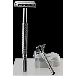 Rimei Razor Paslanmaz Çelik Geleneksel Tıraş Aleti Manuel Tıraş Makinesi 10 Yaprak Jilet Hediyeli