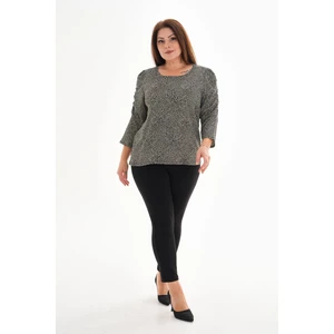 Meghan L.A Puantiyeli Bürümcük Bluz