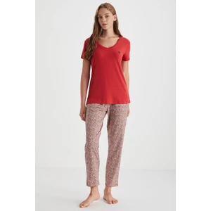 Yumuşak Dokulu Pijama Takmı