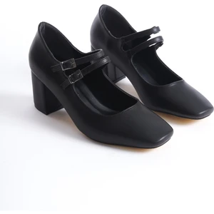 Vonje Carol Siyah Kadın Topuklu Ayakkabı