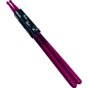GFK-801PU 5A Bateri Baget Kırılmaz Polyemid Mor Davul Bageti 5A Drumsticks