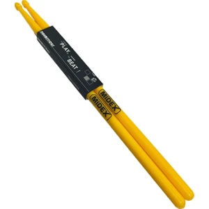 GFK-801YL 5A Bateri Baget Kırılmaz Polyemid Sarı Davul Bageti 5A Drumsticks