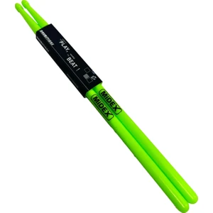 GFK-801LGR 5A Bateri Baget Kırılmaz Polyemid Açık Yeşil Davul Bageti 5A Drumsticks