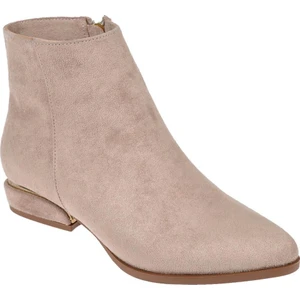 Alçak Topuklu Kadın Bot BEE-7000   Bej Süet