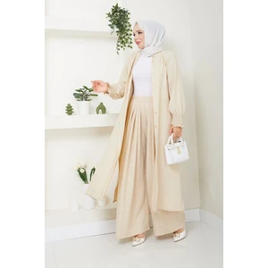 Kadın Uzun Ikili Tesettür Tunik Takım