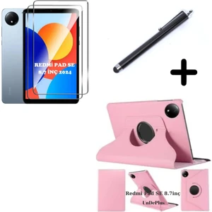 Xiaomi Redmi Pad Se 8.7inç Kılıf Dönen Tablet Kilifi Ekran Koruyucu+Kalem (Redmipad Se 11INÇ Değildir)