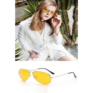 Mastercar Rayban Model Metal Anti Far Gece Görüş Gözlüğü + Gözlük Kutusu Hediyeli