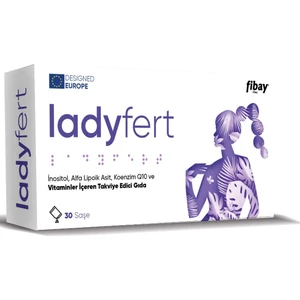 Ladyfert 30 Saşe (Inositol, Koenzim Q10, Oleuropin, Hayıt Otu ve Resveratrol İçeren Multivitamin ve Mineral Kompleksi)