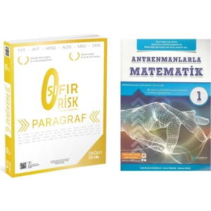 Üçdörtbeş Yayınları Paragraf Sıfır Risk ve Antrenmanlarla Matematik 1