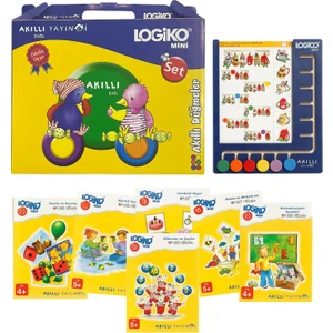 Mini - Akılllı Düğmeler 4-6 Yaş 6 Kitapçık+Çerçeve