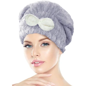 Mikrofiber Saç Havlusu Bonesi Lastikli Fiyonklu
