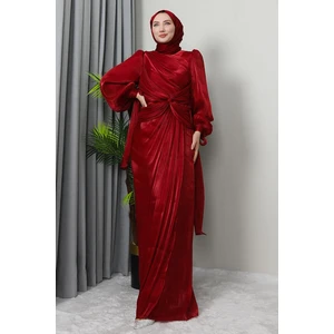 Orkide Ipek Abiye Bordo