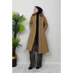 Şişme Anorak Mont Açık Kahve