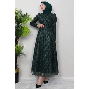 Giza Store Elisa Tesettür Abiye Bordo