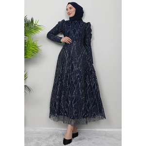 Giza Store Elisa Tesettür Abiye Bordo