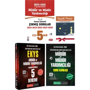 Pegem Akademi Yayıncılık 2025 MEB EKYS Müdür ve Müdür Yardımcılığı Soru Deneme ve Çıkmış Sorular Seti