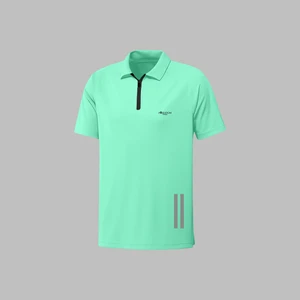 Battal Beden Erkek Su Yeşili Vision Kumaş Kısa Kol Tişört  4XL-10XL