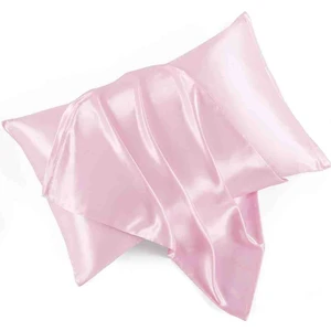 Pembe % 100 Ipek Yastık Kılıfı