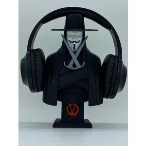Kulaklık Standı - Büst, Dekorasyon - V For Vendetta