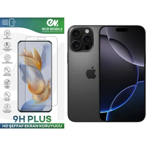 Ada Goods Apple iPhone 16 Pro Max Ekran Koruyucu 9h Esnek Nano Cam Tam Uyumlu Şeffaf