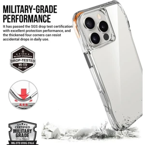 iPhone 16 Pro Max Kılıf Sgs Military Test Sertifikalı Şeffaf Redclick Incek Kapak