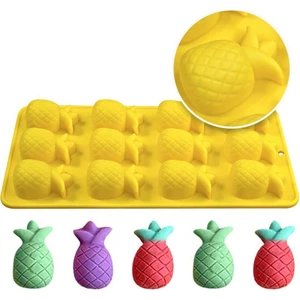 Tinky Winky Silikon Kek Kalıp Ananas Kalıbı Şeker Hamuru Jelibon Silikon Kalıbı