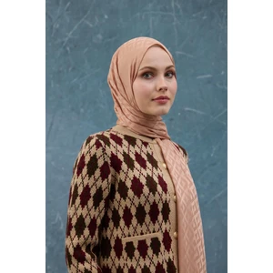 Fall Winter İpeksi Jakar Şal Bal Köpüğü 9019-17