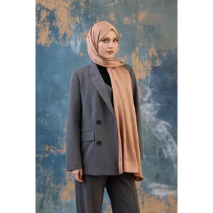 Fall Winter İpeksi Jakar Şal Karamel 9018-16