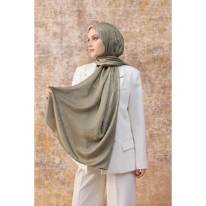 Fall Winter İpeksi Jakar Şal Yeşil 9020-22