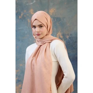 Fall Winter İpeksi Jakar Şal Bal Köpüğü 9018-17