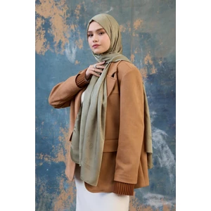 Fall Winter Ipeksi Jakar Şal Gümüş 9018-09