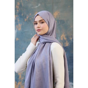 Fall Winter İpeksi Jakar Şal Lila 9018-01