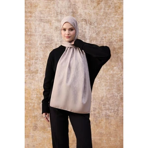 Fall Winter İpeksi Jakar Şal Açık Vizon 9020-28