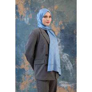 Fall Winter Ipeksi Jakar Şal Gümüş 9018-09