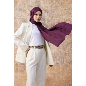 Fall Winter İpeksi Jakar Şal Mürdüm 9020-11