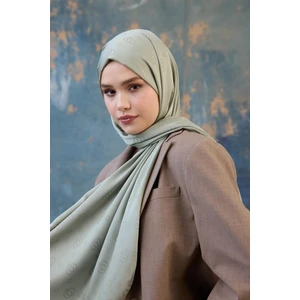 Fall Winter Ipeksi Jakar Şal Gümüş 9018-09