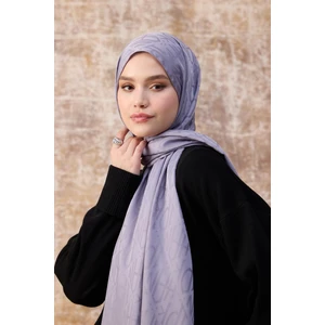 Fall Winter İpeksi Jakar Şal Lila 9020-01