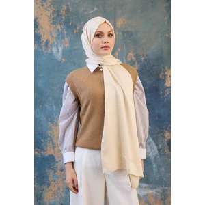 Fall Winter İpeksi Jakar Şal Bej 9018-26