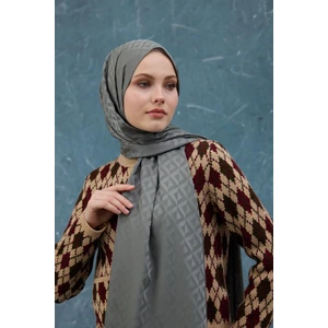 Fall Winter Ipeksi Jakar Şal Gece Mavi 9019-32