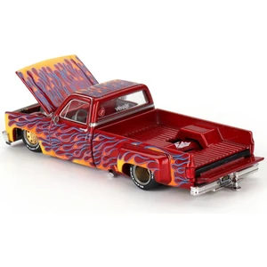 Mini Gt Kaido House /127 Chevrolet Silverado Dually On Fire V1 Model Araba