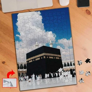 Mekke'de Kabe, Ibadethane 240 Parça Puzzle Yapboz TABLO-9478