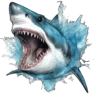 Megaladon Resmi Araba Sticker Yapıştırması Mdx3 19 cm Dev Köpek Balığı