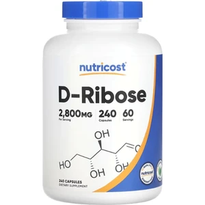 Nutricost, D-Ribose, 2,800 mg, 240 Capsul.