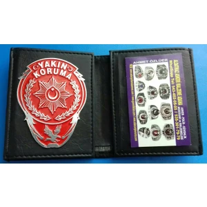 Yakın Koruma Rozetli Cüzdanı,+Kemer Rozeti Satınal-Sıvıle Satılmaz-Sadece,yakın Koruma Kımlık Kartlı Personel Alabilir