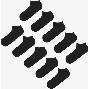 Erkek Basic Siyah 10LU Patik Çorap