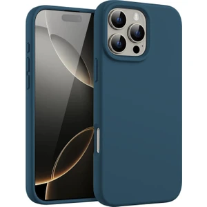 Apple iPhone 16 Pro Max ile Uyumlu Telefon Kılıfı Kadife Iç Yüzey Soft Tasarım Lansman Kılıf