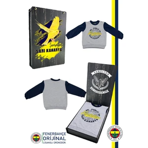 Lisanslı Lacivert Bebek Sweat Republic Of Fenerbahçe Hediyelik Ahşap Kutulu