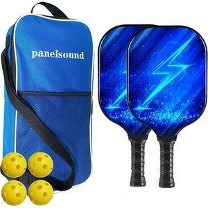 2'li Paket Pickleball Paddle Pickleball Raketler,thin&quick Pickleball Raket Seti, Taşıma Çantalı,4 Top (Yurt Dışından)